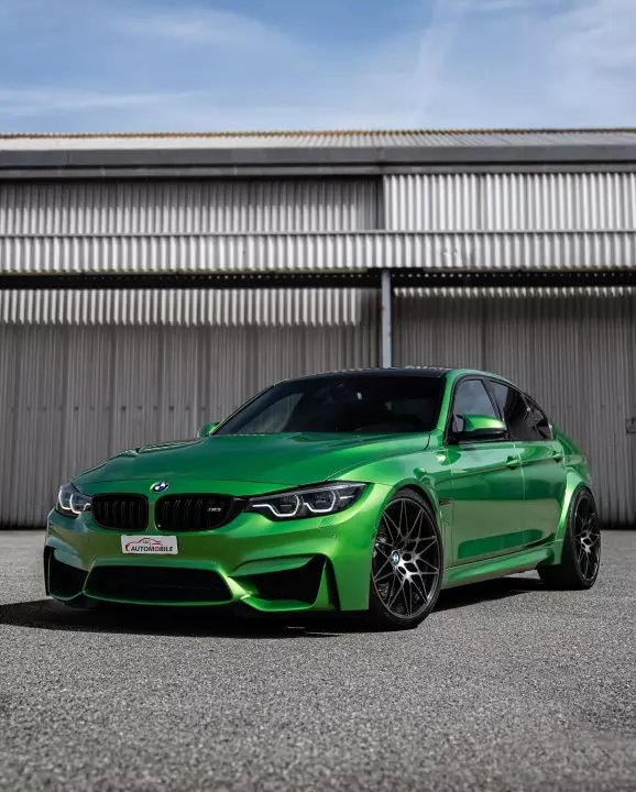 BMW M3 (F80) painted in Rally Green