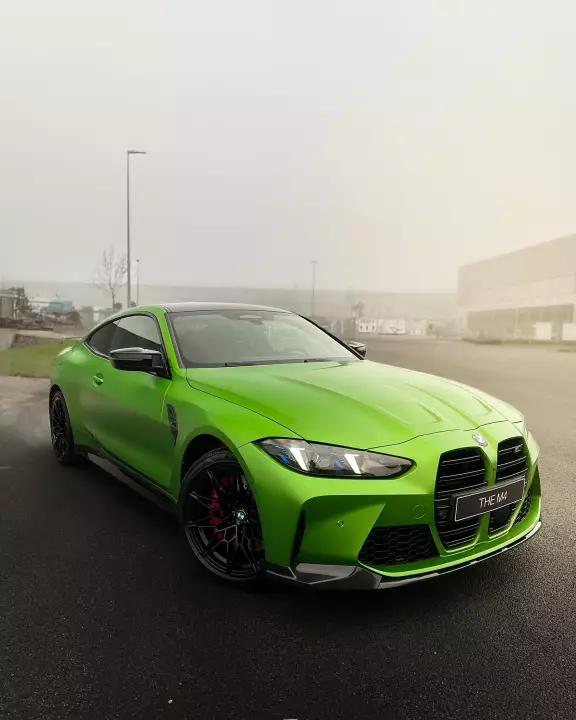 BMW M4 (G82) painted in Frozen Tampa Bay Green