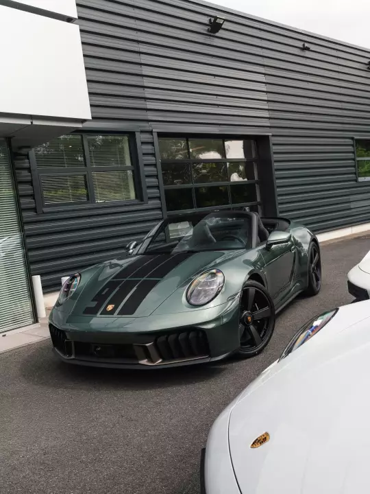 Porsche 911 Spirit 70 (992.2) painted in Malachite Green Metallic