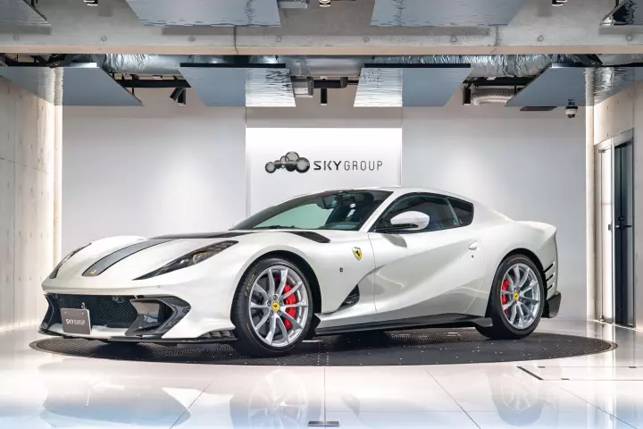 Ferrari 812 Competizione painted in Bianco Italia
