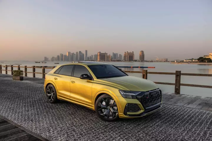 Audi RS Q8 painted in Austin Yellow