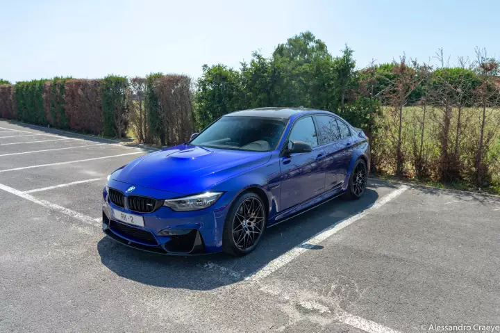 BMW M3 (F80) painted in San Marino Blue