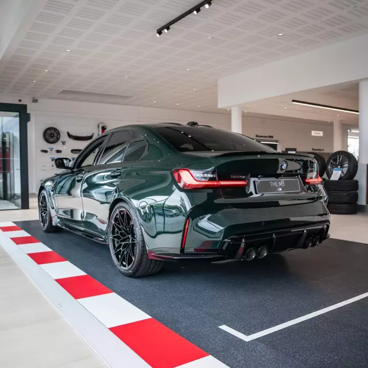 BMW M3 (G80) painted in Verde British Racing
