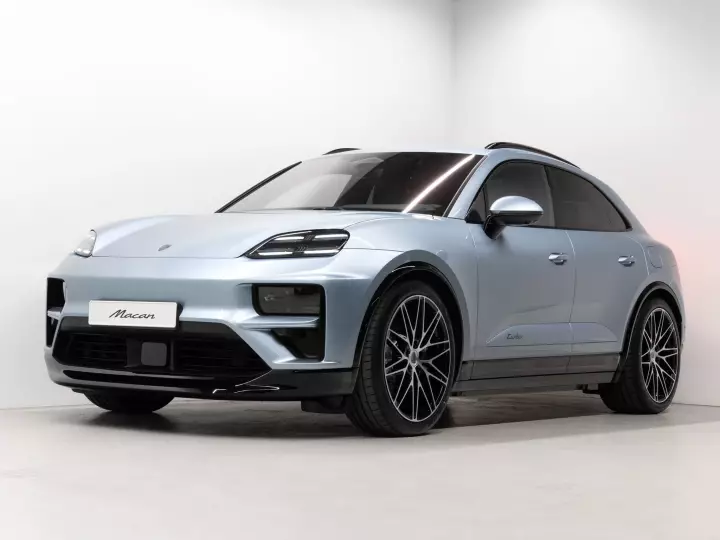 Porsche Macan Electric painted in Fountain Blue Metallic