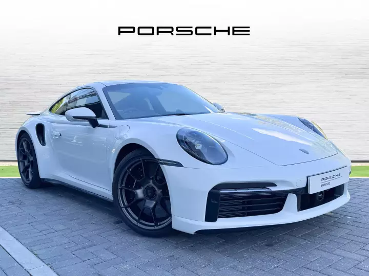 Porsche 911 Turbo 50 Years Edition (992) painted in Pure White