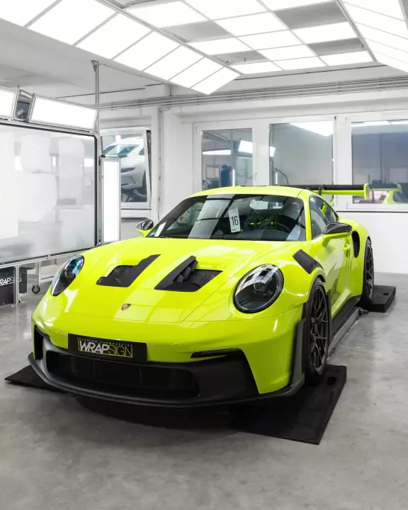 Porsche 911 GT3 RS (992.1) painted in Acid Green