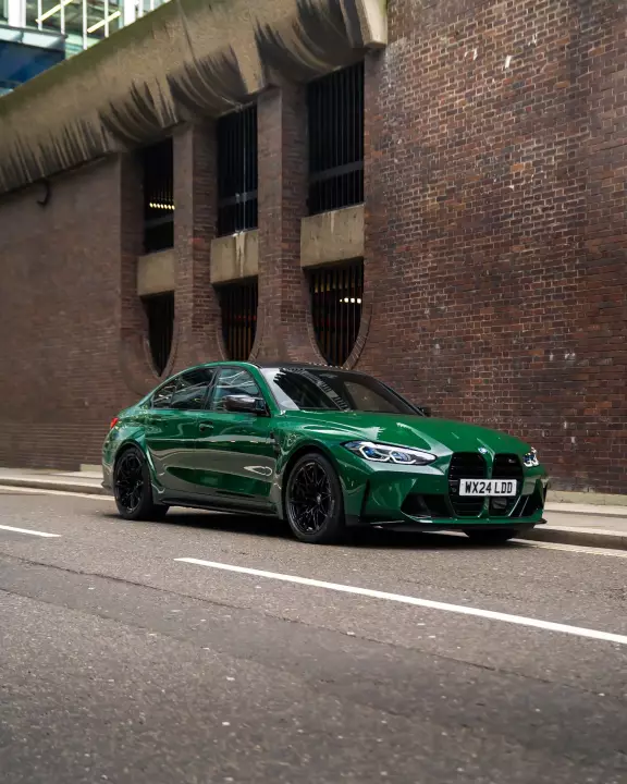 BMW M3 (G80) painted in Irish Green