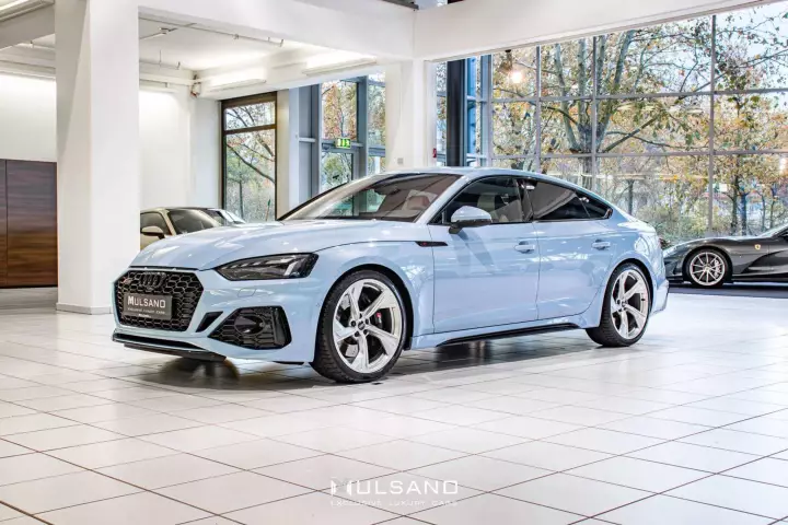 Audi RS5 Sportback (F5) painted in Frosted Glass Blue