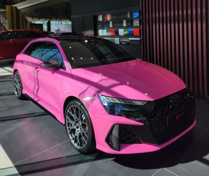 Audi RS3 Sportback (8Y) painted in Traffic Purple