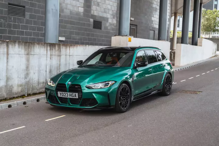 BMW M3 Touring (G81) painted in Isle of Man Green