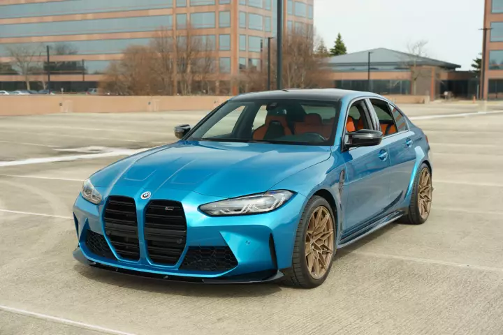 BMW M3 (G80) painted in Atlantis