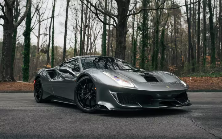 Ferrari 488 Pista painted in Grigio Ferro