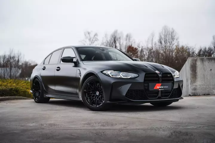 BMW M3 (G80) painted in Frozen Black