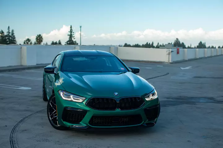BMW M8 Gran Coupe (F93) painted in Isle of Man Green