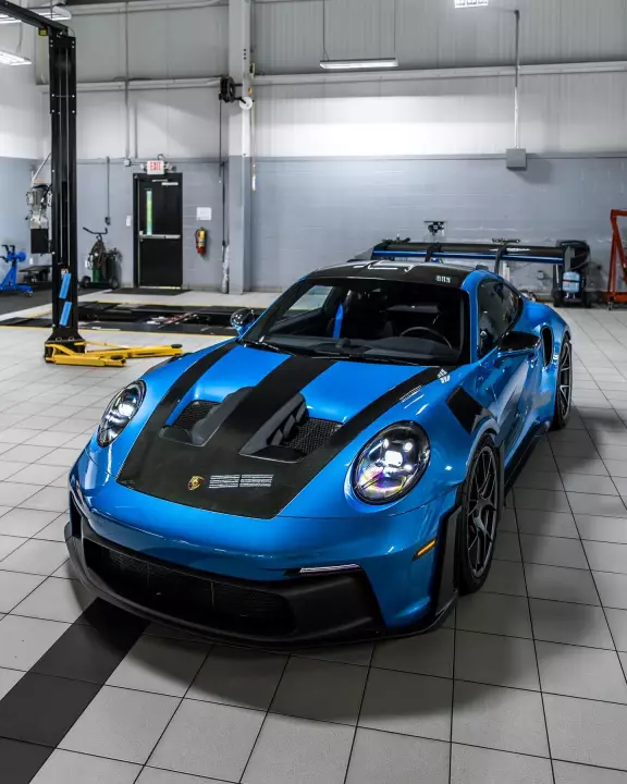 Porsche 911 GT3 RS (992.1) painted in South Sea Blue