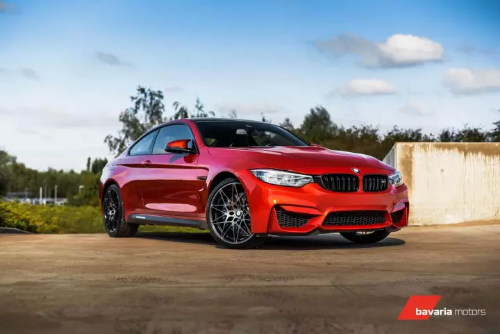 BMW M4 (F82) painted in Sakhir Orange II