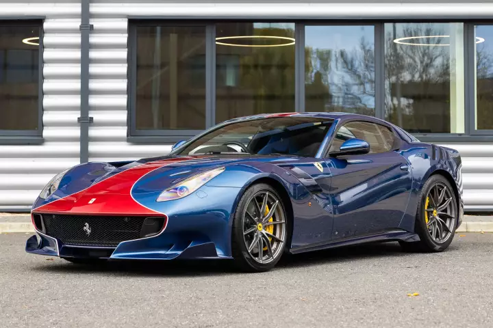 Ferrari F12 TDF painted in Blu NART
