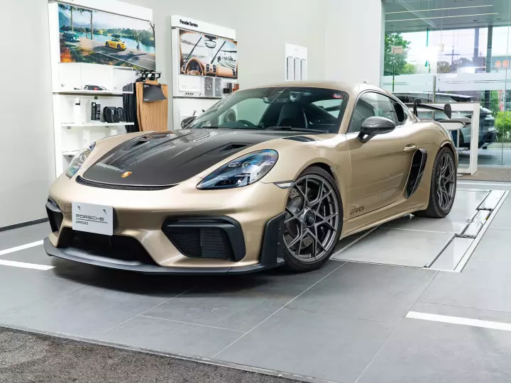 Porsche 718 Cayman GT4 RS (982) painted in Gold Bronze Metallic