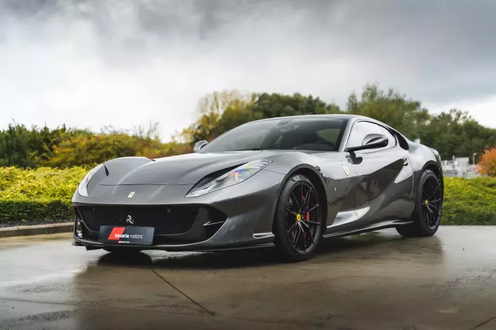 Ferrari 812 Superfast painted in Grigio Silverstone