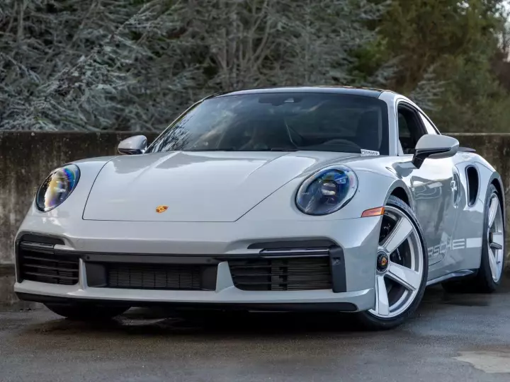 Porsche 911 Turbo 50 Years Edition (992) painted in Sport Classic Grey