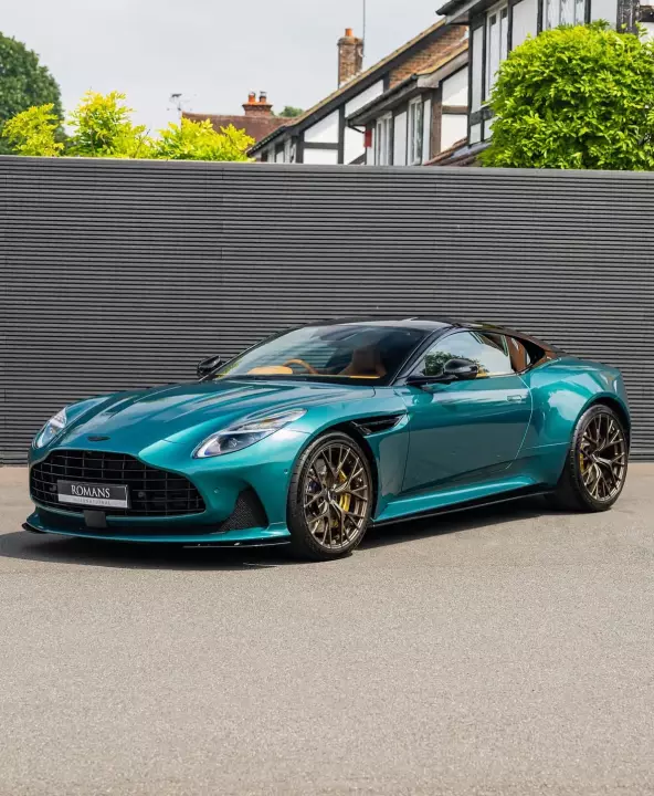 Aston Martin DB12 painted in Aston Martin Racing Green