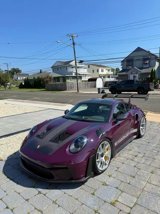 Porsche 911 GT3 RS (992.1) painted in Aubergine