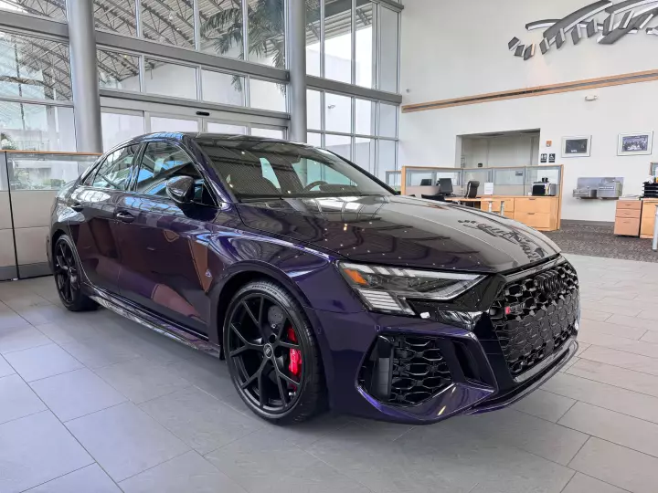 Audi RS3 Sedan (8Y) painted in Velvet Purple