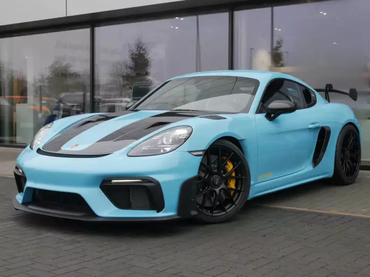 Porsche 718 Cayman GT4 RS (982) painted in Olympic Blue