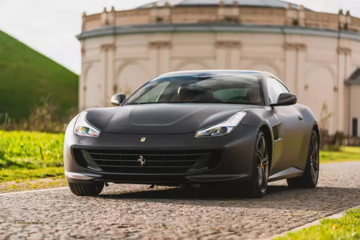 Ferrari GTC4Lusso painted in Grigio Silverstone Opaco