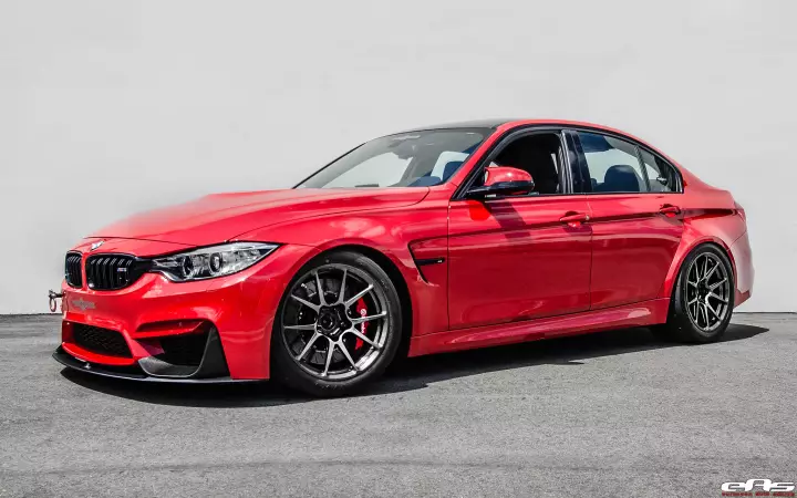 BMW M3 (F80) painted in Light Red