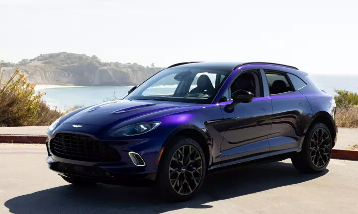 Aston Martin DBX painted in Royal Indigo
