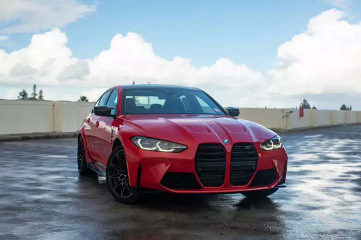 BMW M3 (G80) painted in Cinnabar