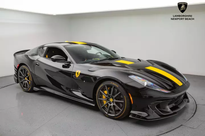Ferrari 812 Competizione painted in Nero DS