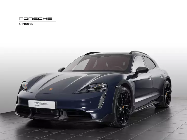 Porsche Taycan Cross Turismo painted in Dark Sea Blue
