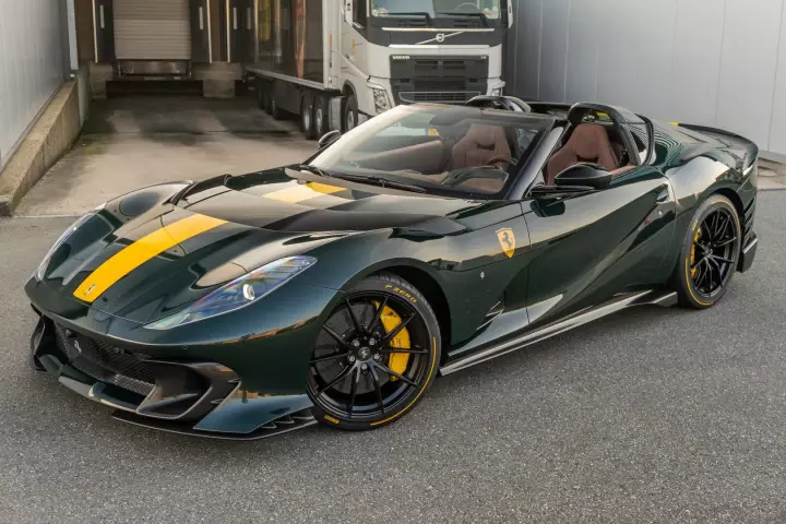 Ferrari 812 Competizione A painted in Verde British Racing