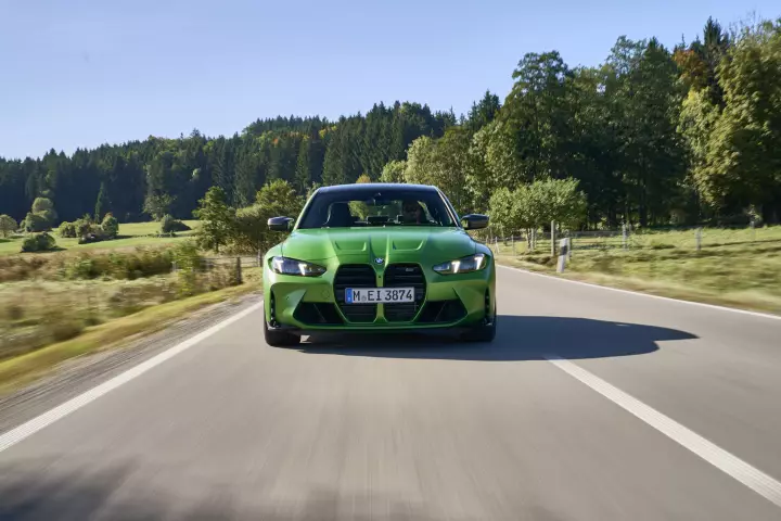 BMW M3 (G80) painted in Frozen Tampa Bay Green