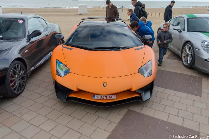 Lamborghini Aventador SuperVeloce Roadster (LP750-4) painted in Arancio Anthaeus