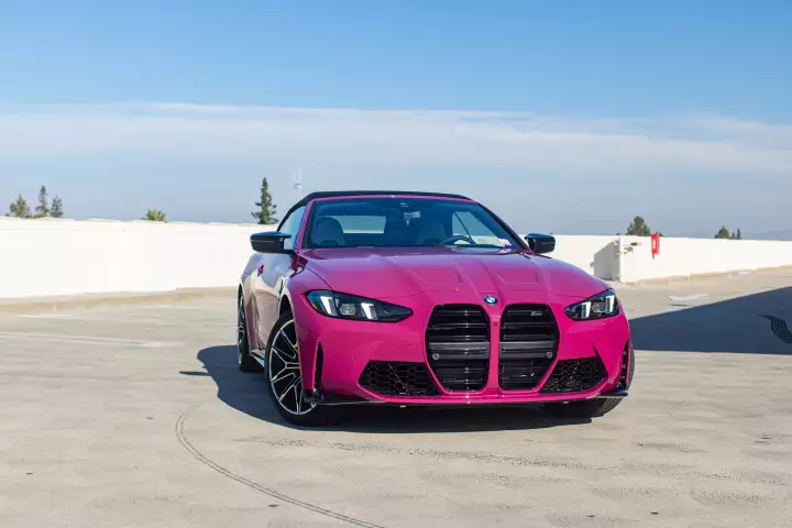 BMW M4 Convertible (G83) painted in Ruby Star Neo