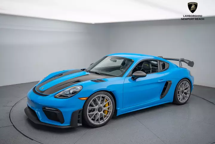Porsche 718 Cayman GT4 RS (982) painted in Riviera Blue