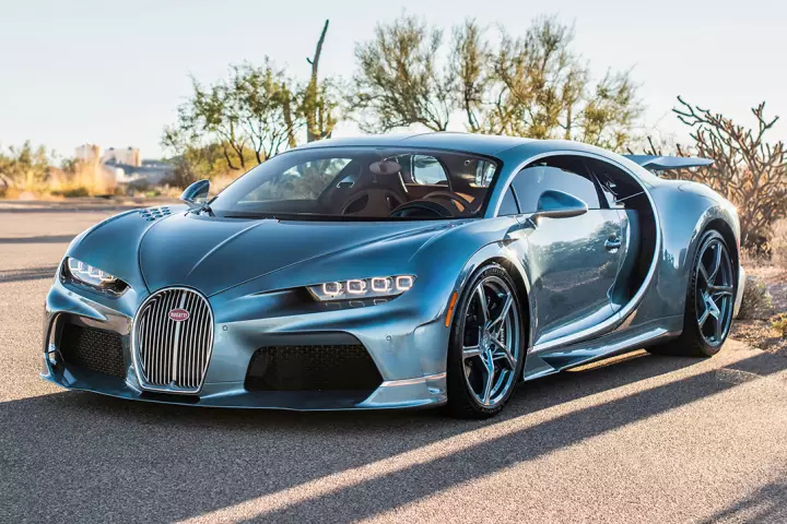 Bugatti Chiron Super Sport painted in Type 57 Atlantic 57374 Blue