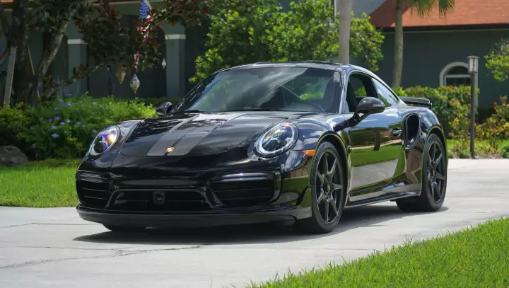 Porsche 911 Turbo S Exclusive Series (991.2) painted in Black