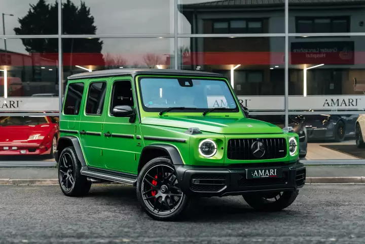 Mercedes-AMG G 63 (W463 Gen 2) painted in Green Hell Magno and Night Black Magno