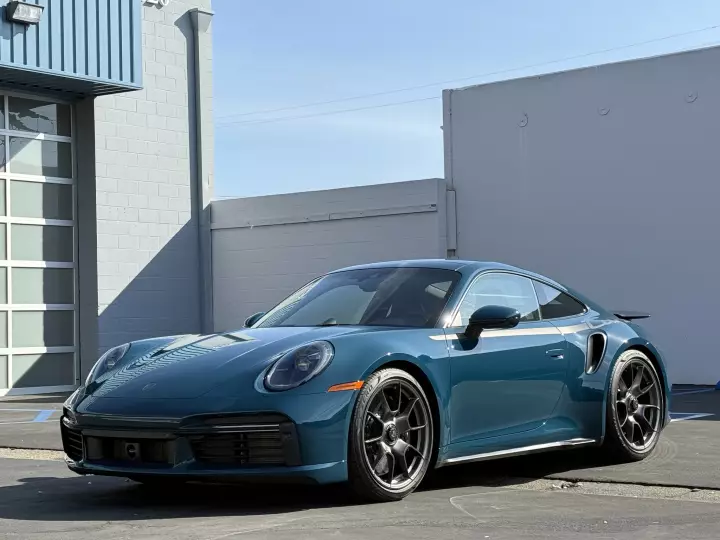 Porsche 911 Turbo 50 Years Edition (992) painted in Fjord Green