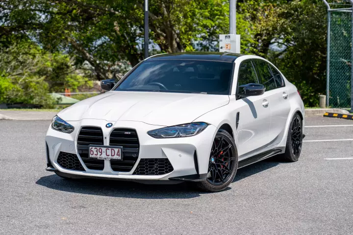 BMW M3 (G80) painted in Alpine White III