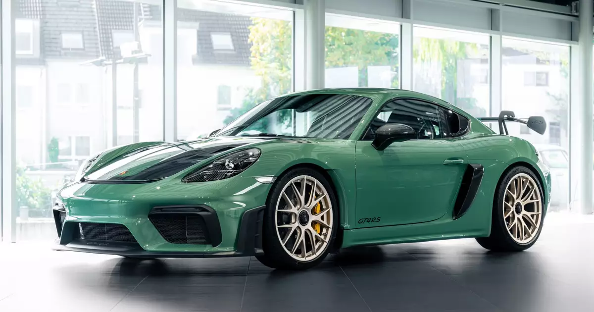 Auratium Green - Porsche 718 Cayman GT4 RS (982) | carpaints.co