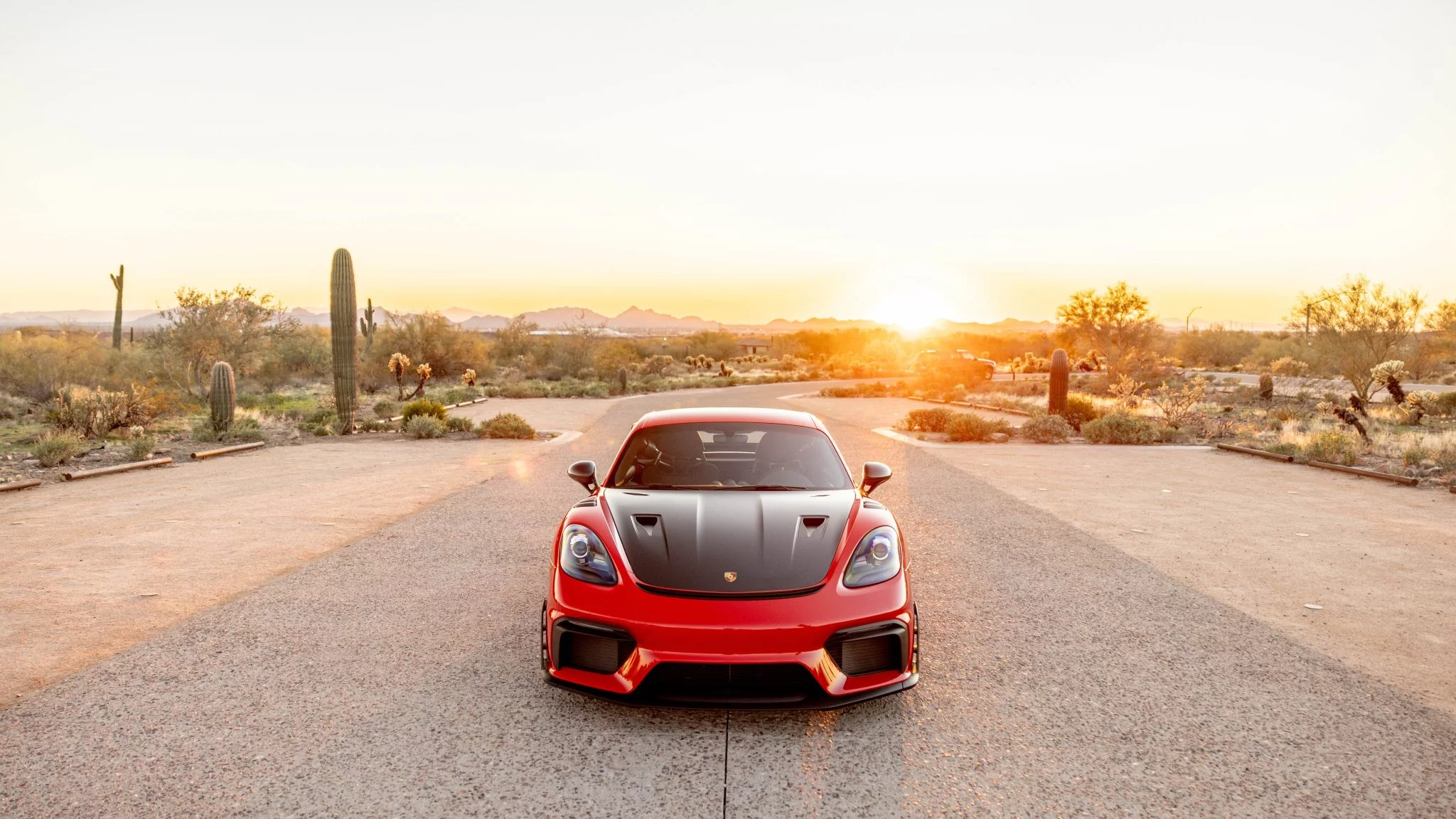 Guards Red Porsche 718 Cayman GT4 RS
