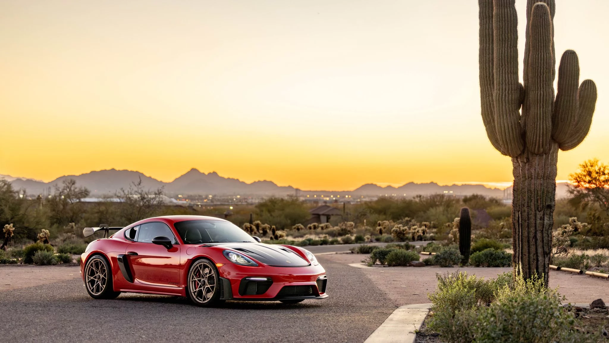 Guards Red Porsche 718 Cayman GT4 RS