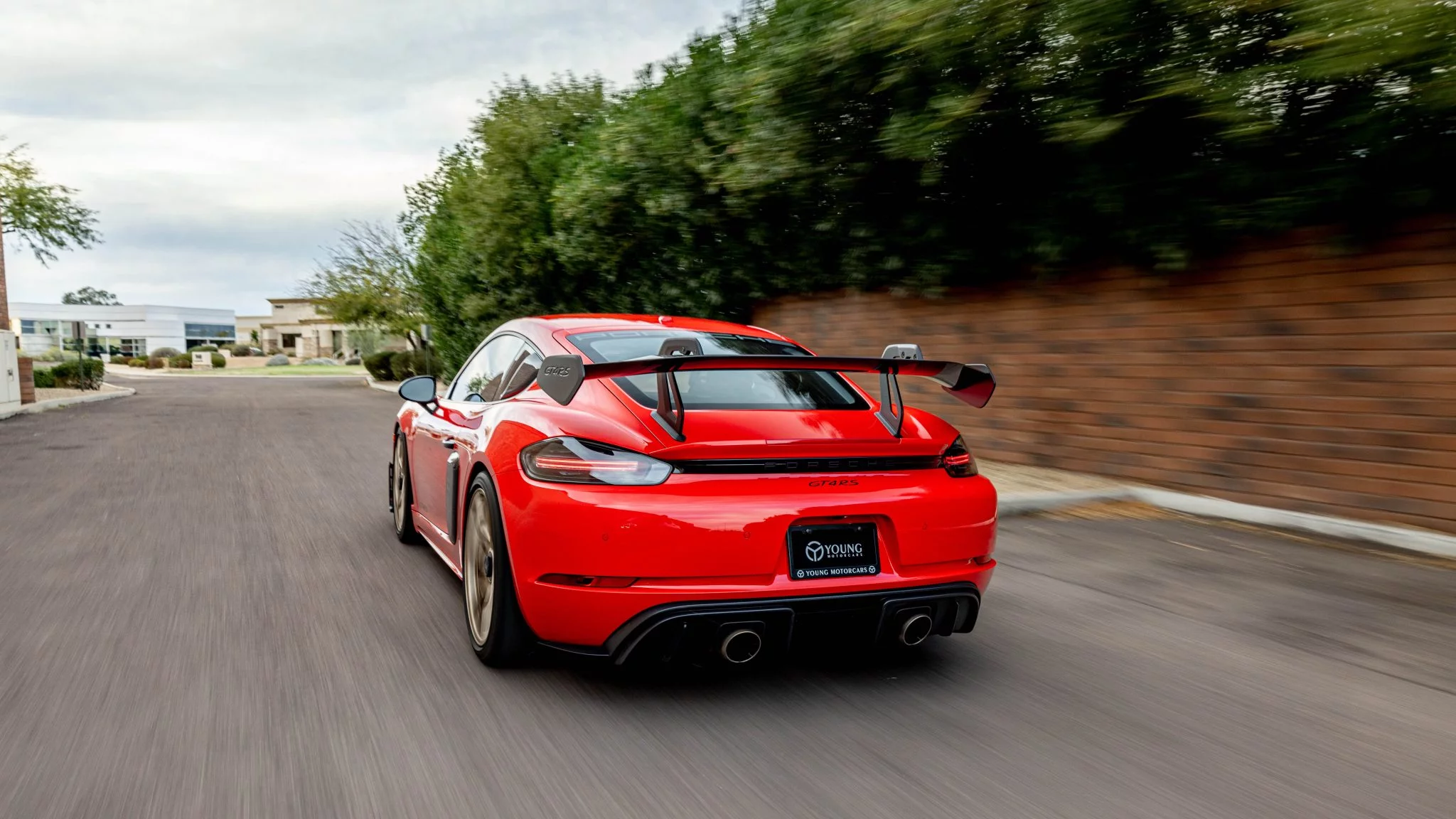 Guards Red Porsche 718 Cayman GT4 RS