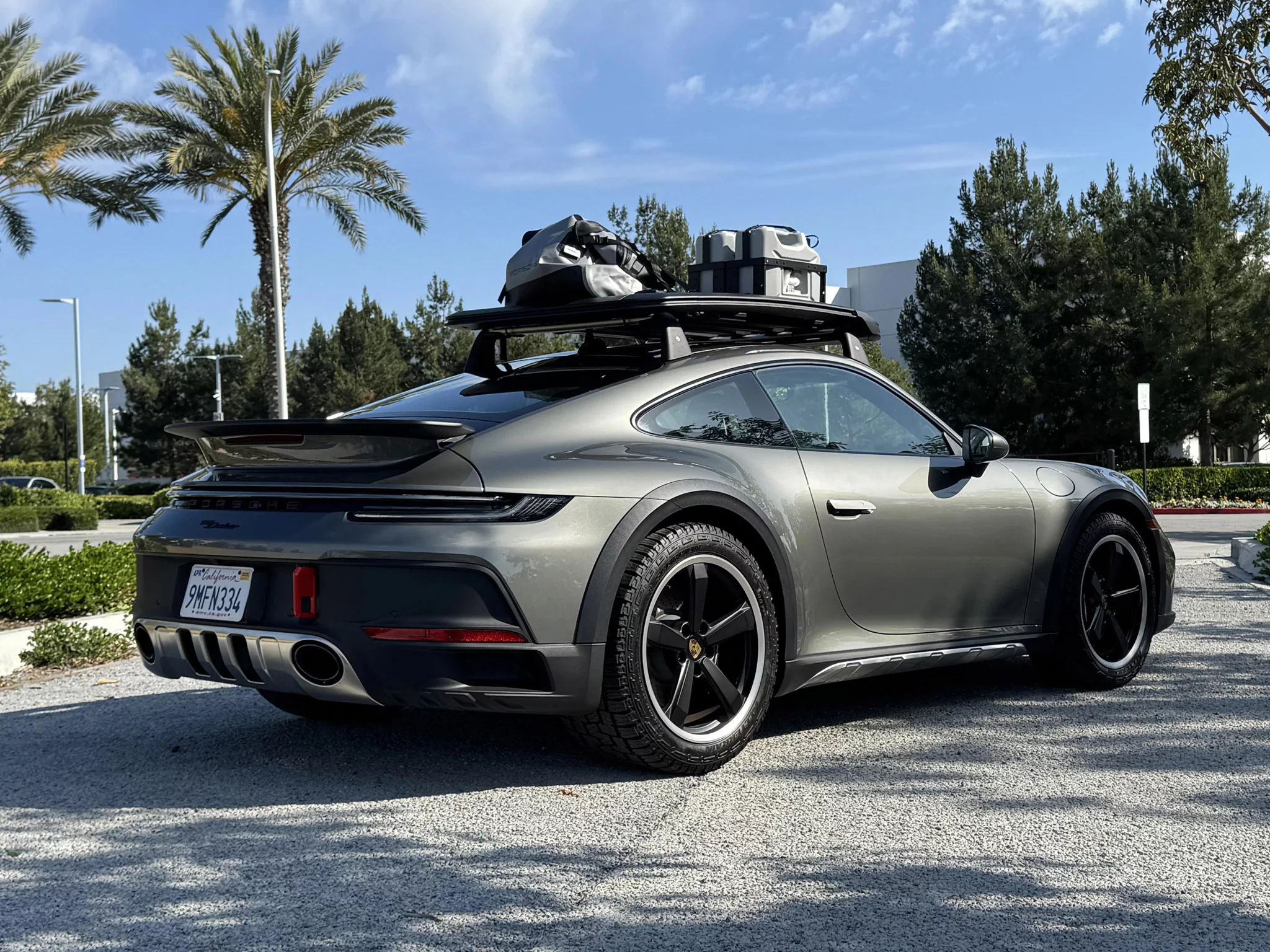Granite Green Metallic Porsche 911 Dakar