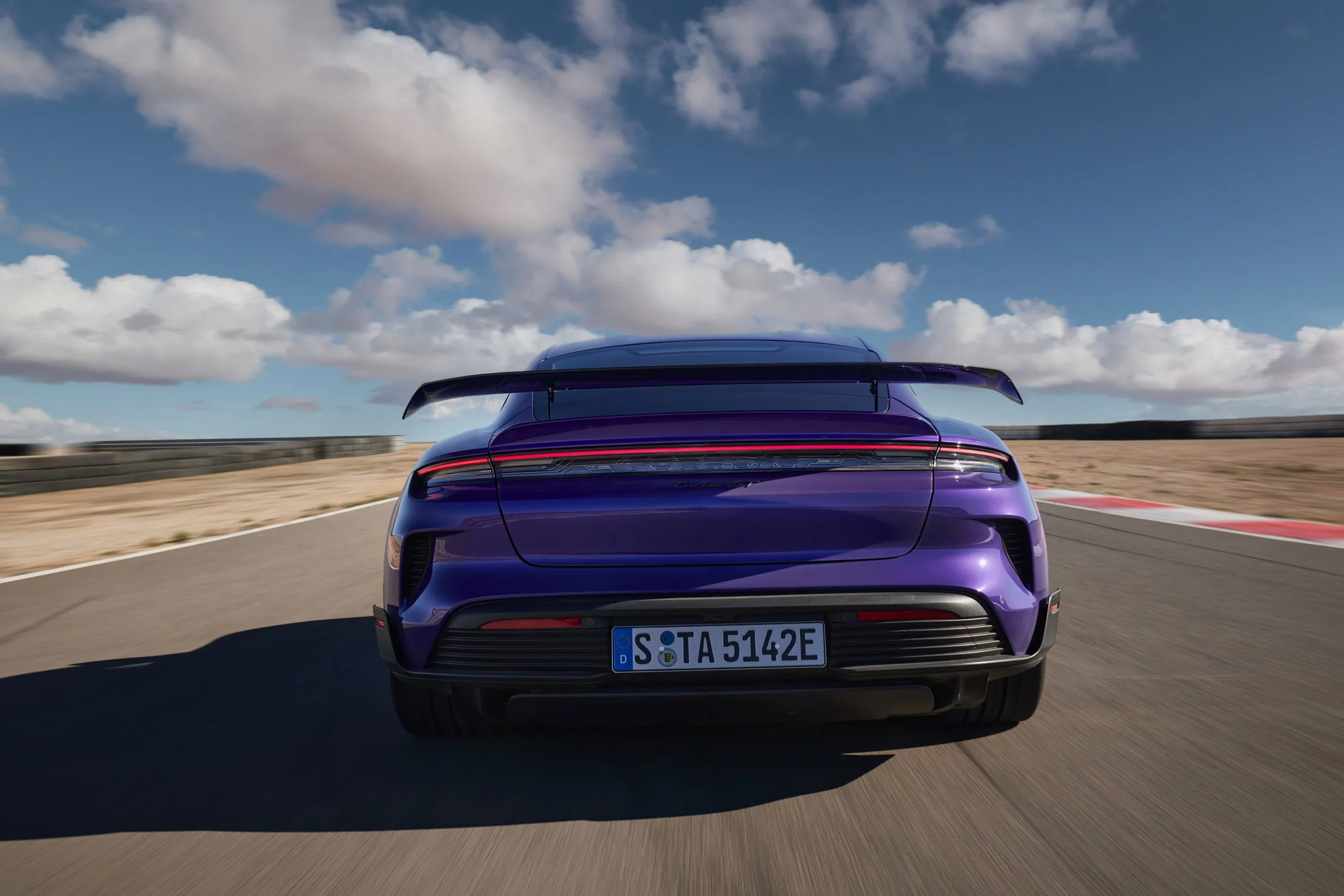 Purple Sky Metallic Porsche Taycan